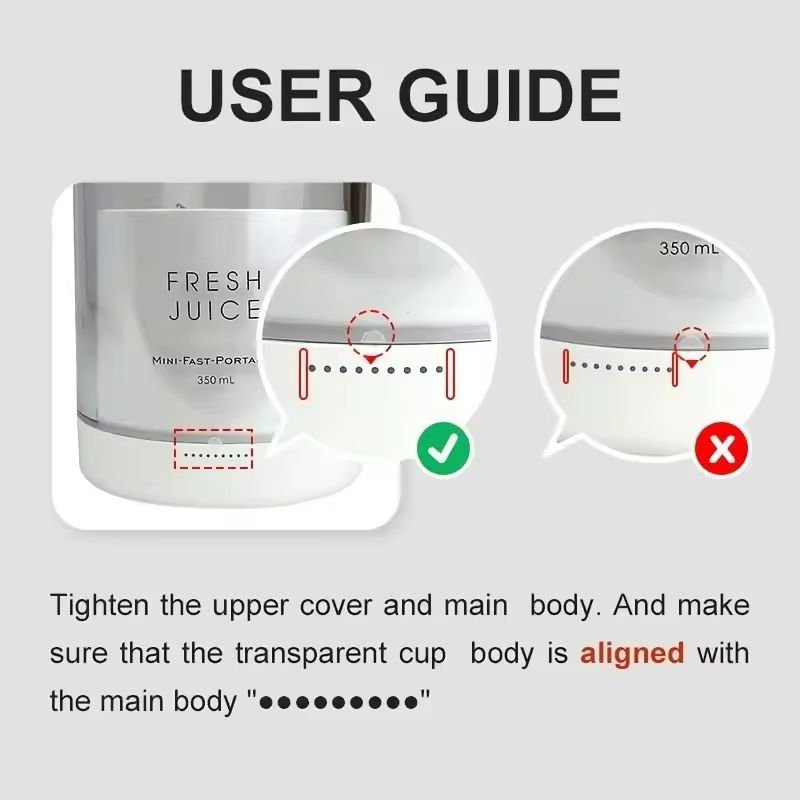 Portable Rechargeable juicer blender wireless mixer fresh juice 350ml With charger - Classy Pk